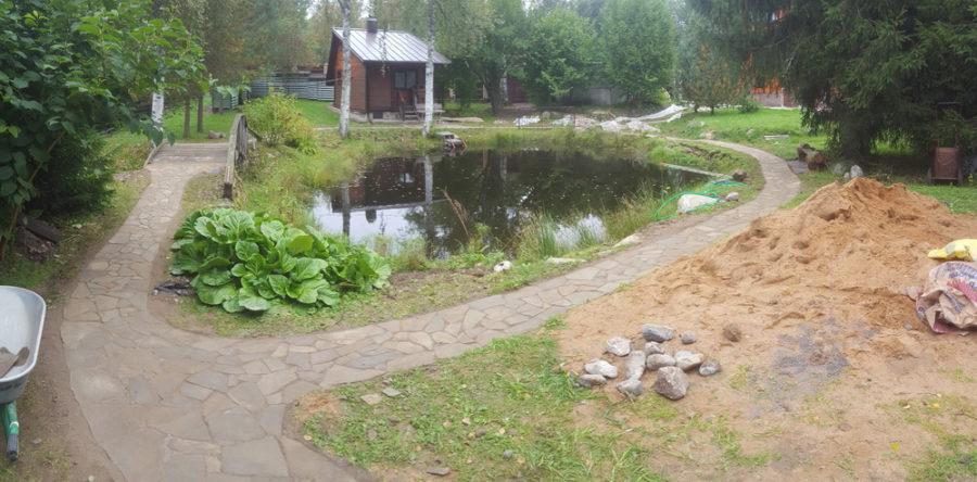 Дорожки из песчаника